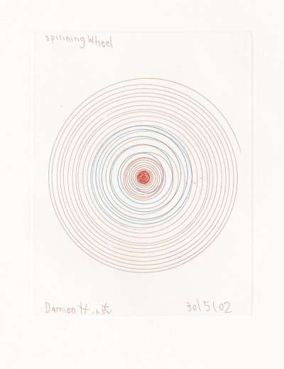 Damien Hirst: Spinning Wheel - Signed Print