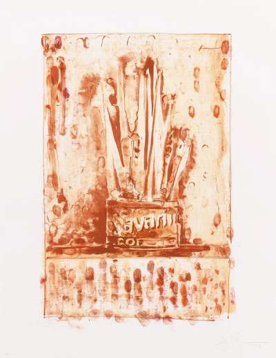 Savarin 3 (Red) - Signed Print by Jasper Johns 1978 - MyArtBroker