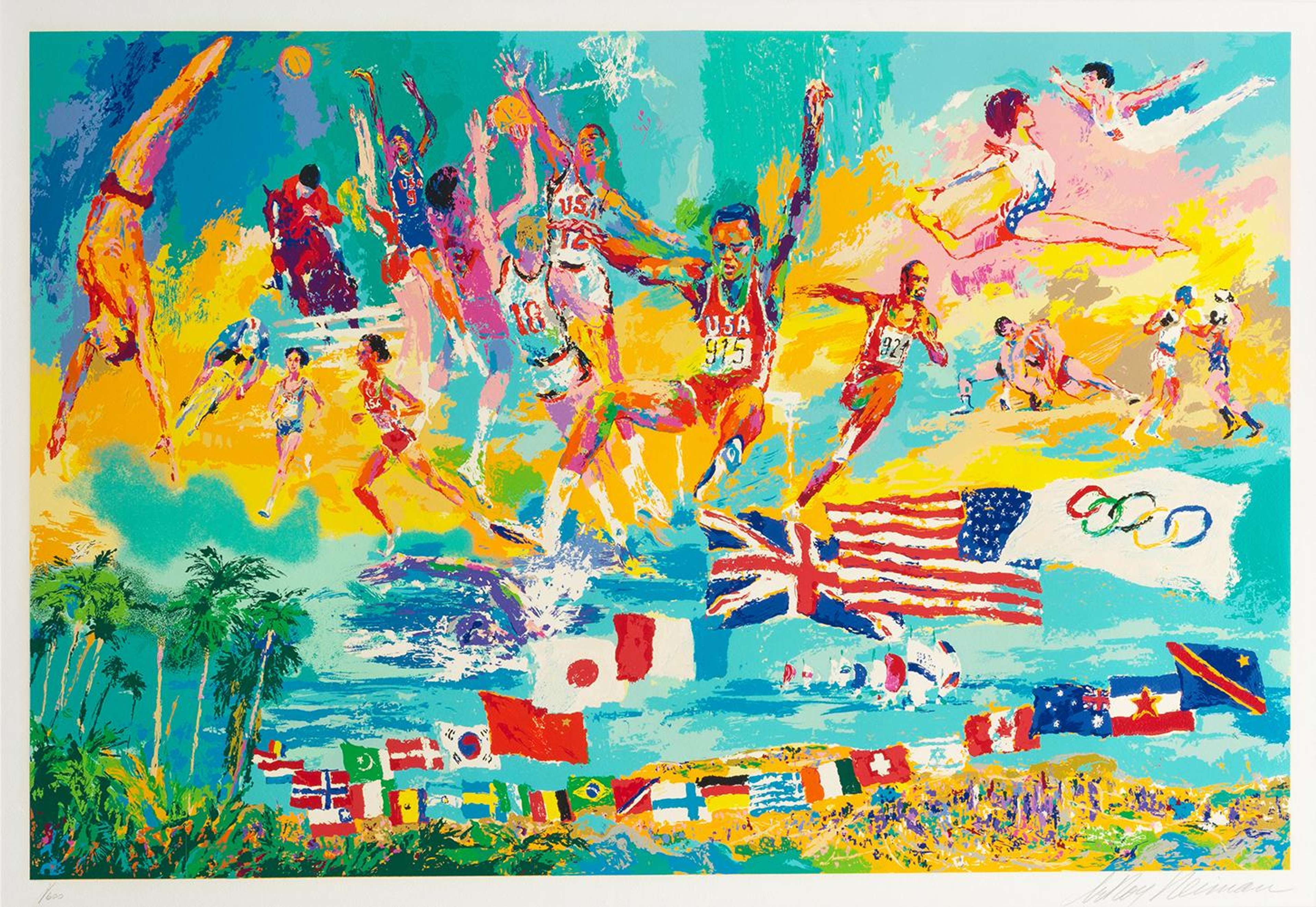 American Gold - Signed Print by Leroy Neiman 1984 - MyArtBroker