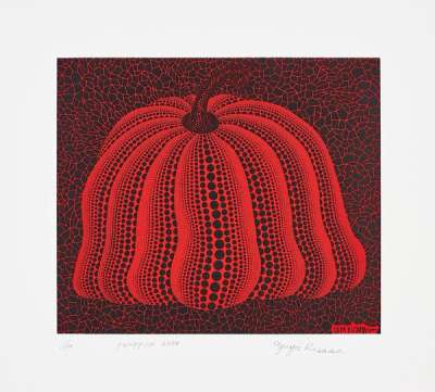 Yayoi Kusama Pumpkin (GY) (Signed Print) 1996