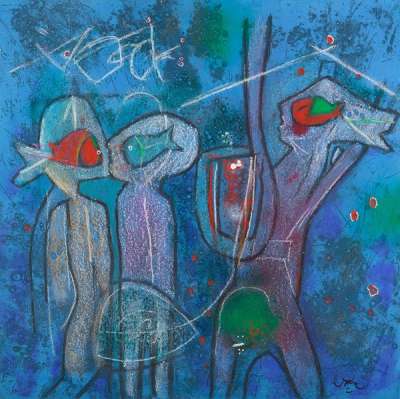 L'Oeuf Du Verbe Voir - Signed Print by Roberto Matta 1995 - MyArtBroker