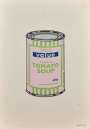 Banksy: Soup Can (lilac, lime and blue) - Signed Print