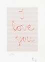 Louise Bourgeois: I Love You - Signed Print