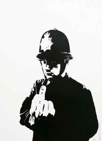 Rude Copper - Unsigned Print by Banksy 2002 - MyArtBroker