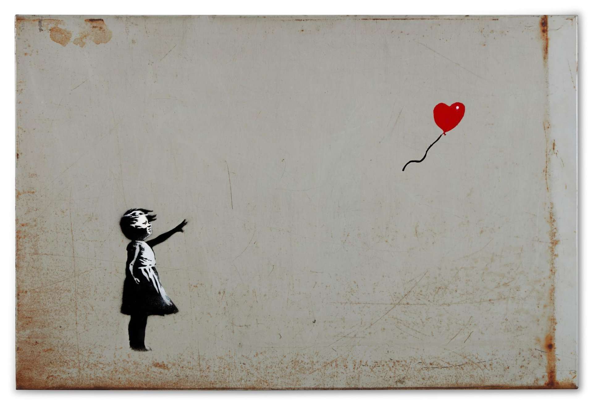 Banksy Girl With Balloon (metal) (Mixed Media) 2006