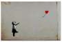 Banksy: Girl With Balloon (metal) - Mixed Media
