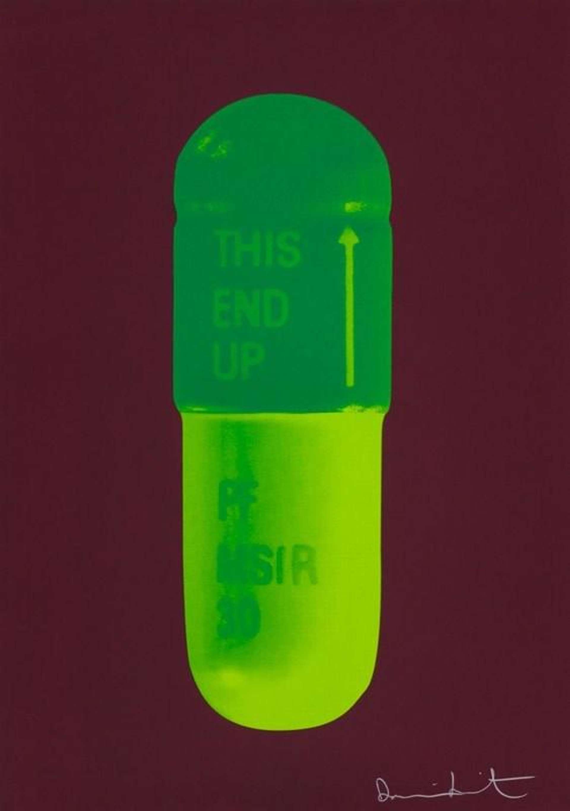The Cure (chocolate, emerald green, lime green) - Signed Print by Damien Hirst 2014 - MyArtBroker