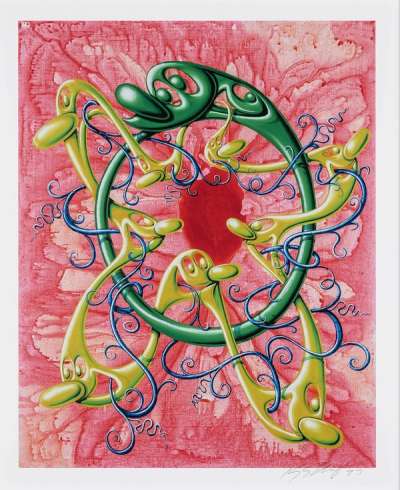 Vring! - Signed Print by Kenny Scharf 2023 - MyArtBroker