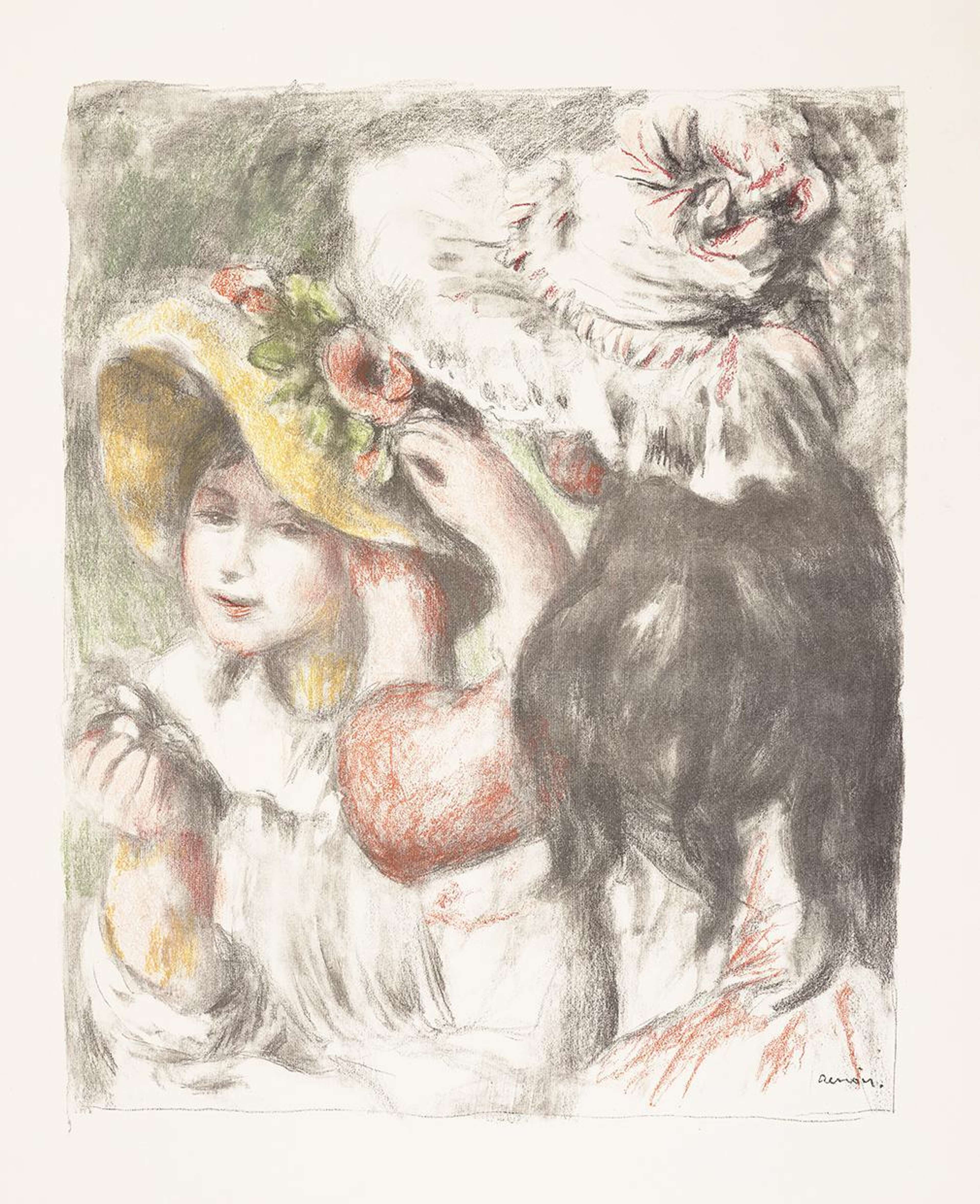 Le Chapeau Épinglé - Signed Print by Pierre Auguste Renoir 1898 - MyArtBroker