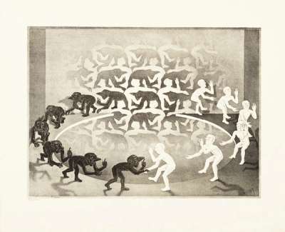 Encounter - Signed Print by M. C. Escher 1944 - MyArtBroker