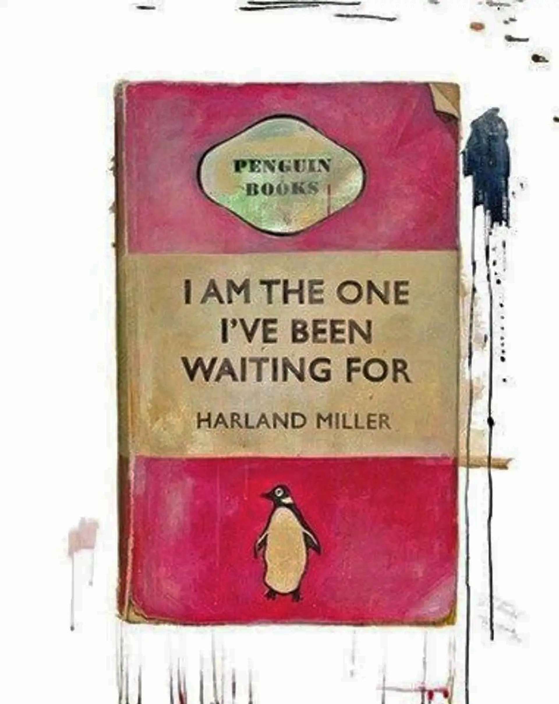 I Am The One I've Been Waiting For (red) - Signed Print by Harland Miller 2011 - MyArtBroker
