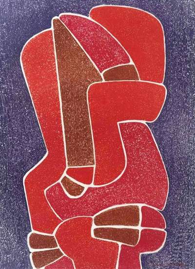 De La Carpeta Sol Sobre Una Manta III - Signed Print by Pedro Coronel 1977 - MyArtBroker