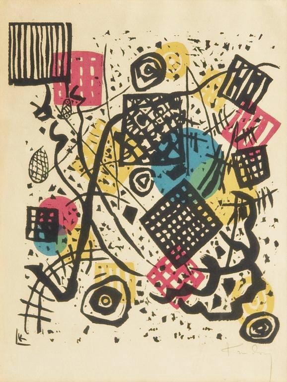 Wassily Kandinsky Kleine Welten V (Signed Print) 1922