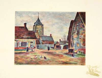 Le Mée (Eure-et-Loir) - Signed Print by Maximilien Luce 1897 - MyArtBroker