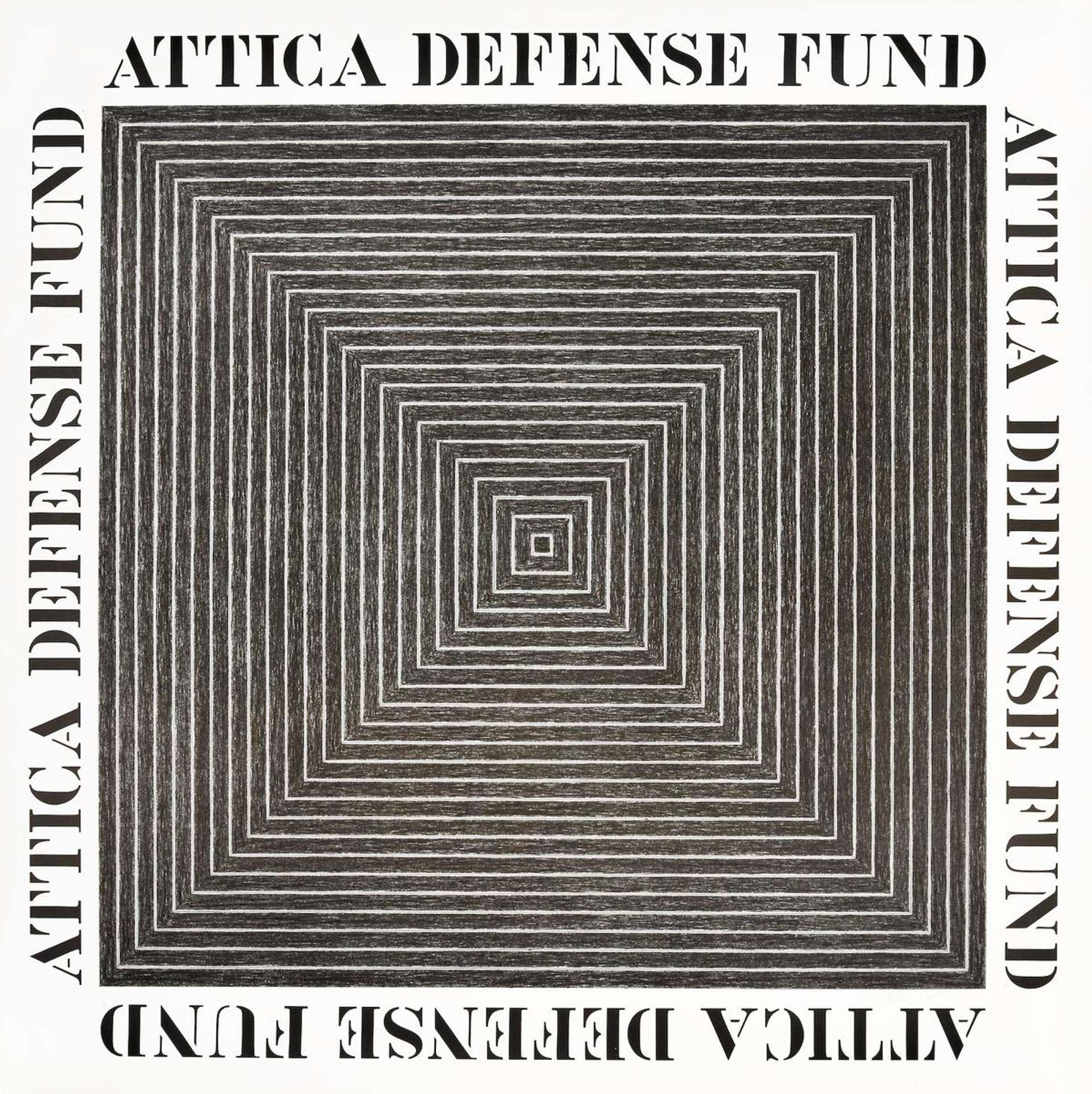 Frank Stella: Attica Defense Fund - Signed Print