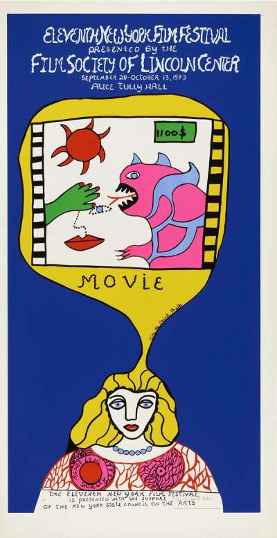 Lincoln Center Film Festival - Signed Print by Niki de Saint Phalle 1973 - MyArtBroker