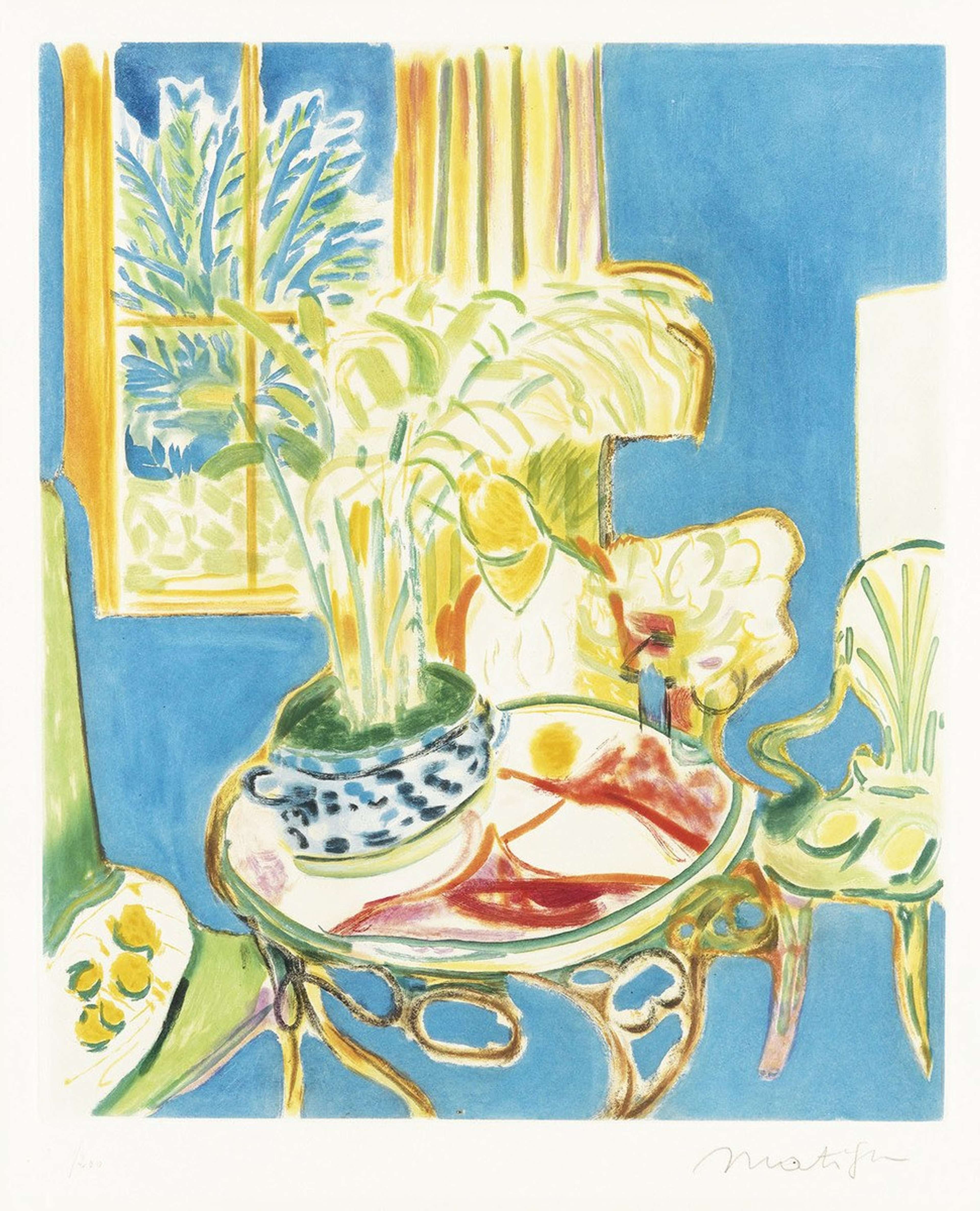 Petit Intérieur Bleu - undefined by Henri Matisse 1952 - MyArtBroker