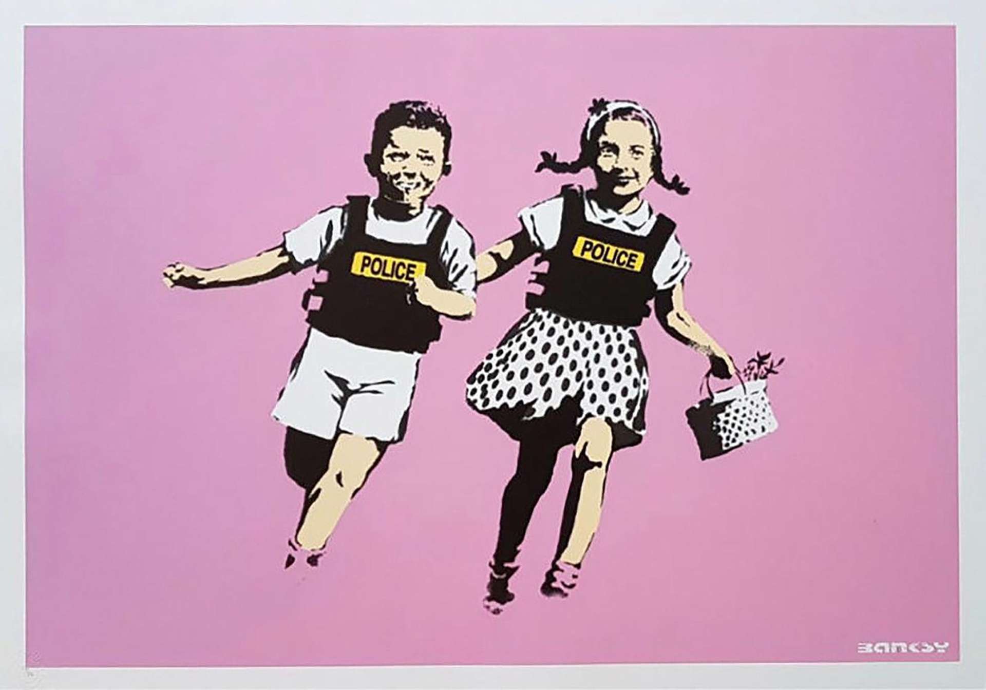 Jack & Jill (AP pink) - Signed Print by Banksy 2005 - MyArtBroker