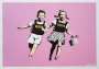Banksy: Jack & Jill (AP pink) - Signed Print
