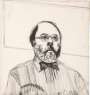 David Hockney: Henry In His Office - Signed Print