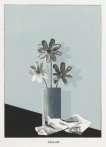 Still Life (silver flowers) - Signed Print