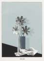 David Hockney: Still Life (silver flowers) - Signed Print