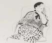 Celia In An Armchair - Signed Print