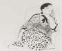David Hockney: Celia In An Armchair - Signed Print