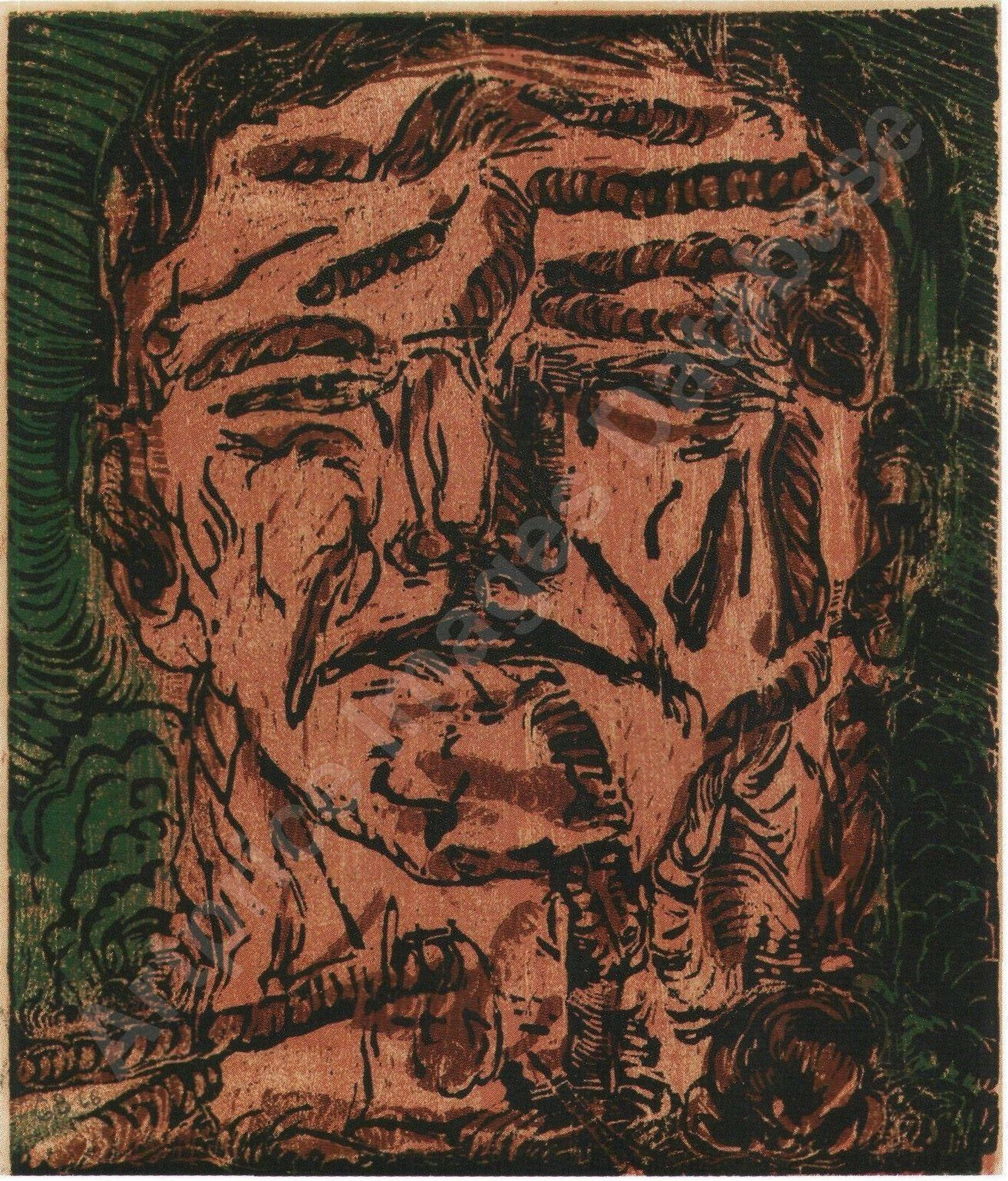 Grosser Kopf - Signed Print by Georg Baselitz 1966 - MyArtBroker