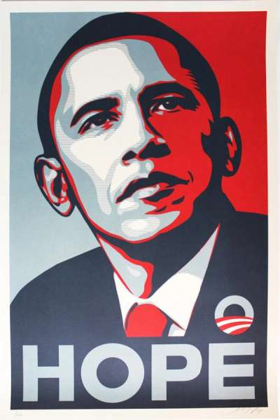 Vote - Signed Print by Shepard Fairey 2008 - MyArtBroker