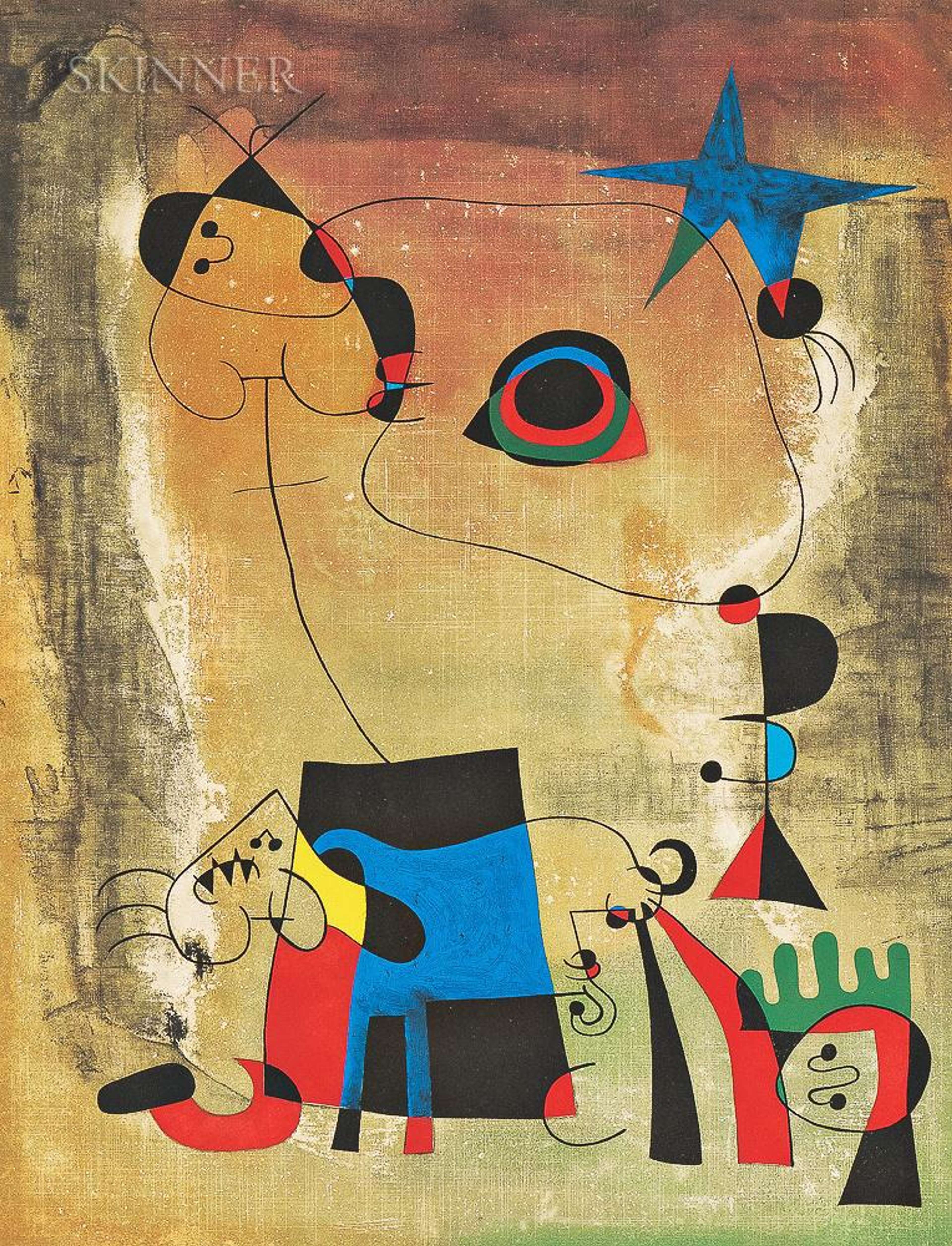 Le Chien Bleu - Signed Print by Joan Miró 1959 - MyArtBroker