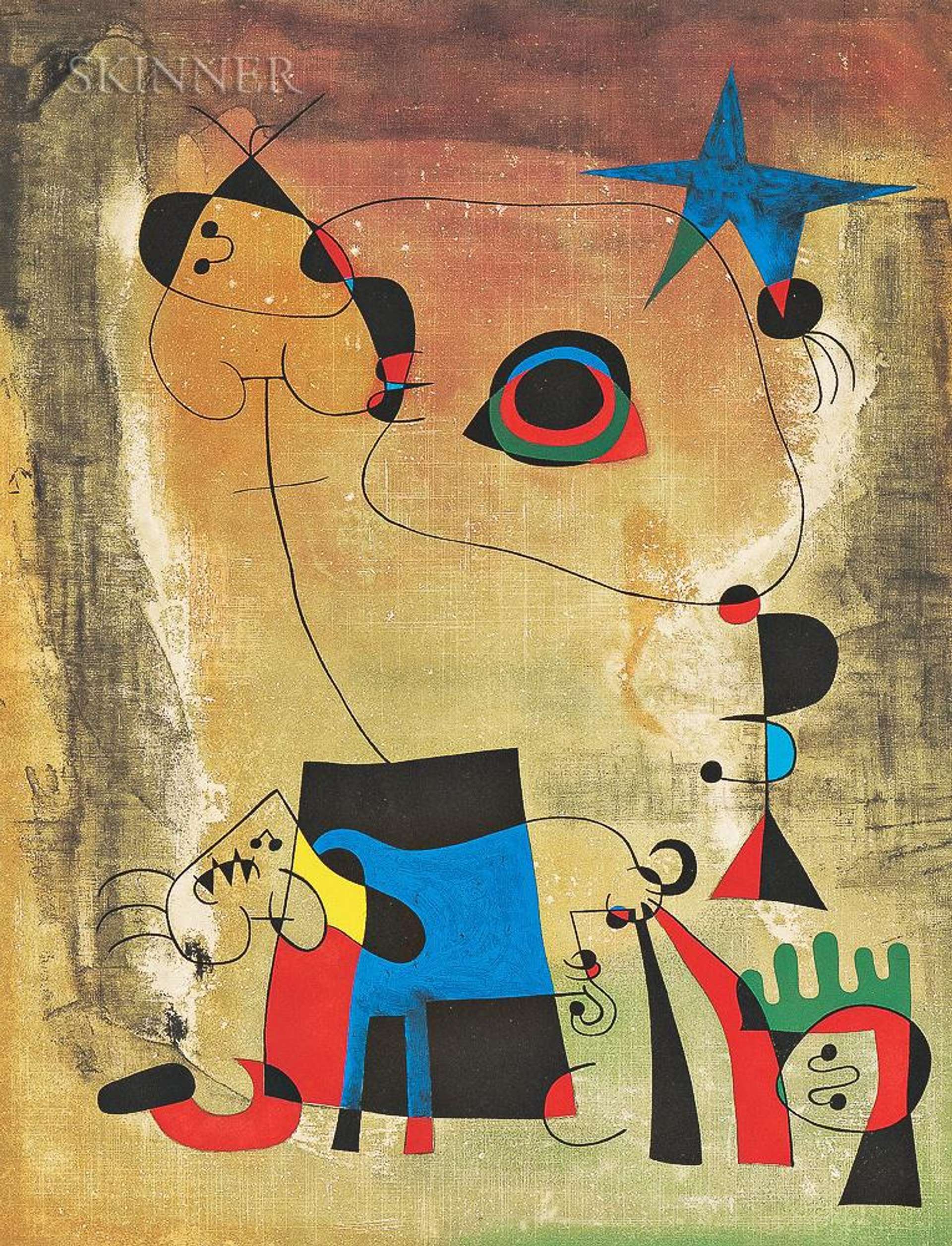Le Chien Bleu - Signed Print by Joan Miró 1959 - MyArtBroker