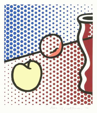 Still Life With Red Jar - Signed Print by Roy Lichtenstein 1994 - MyArtBroker