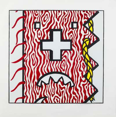 American Indian Theme IV - Signed Print by Roy Lichtenstein 1980 - MyArtBroker