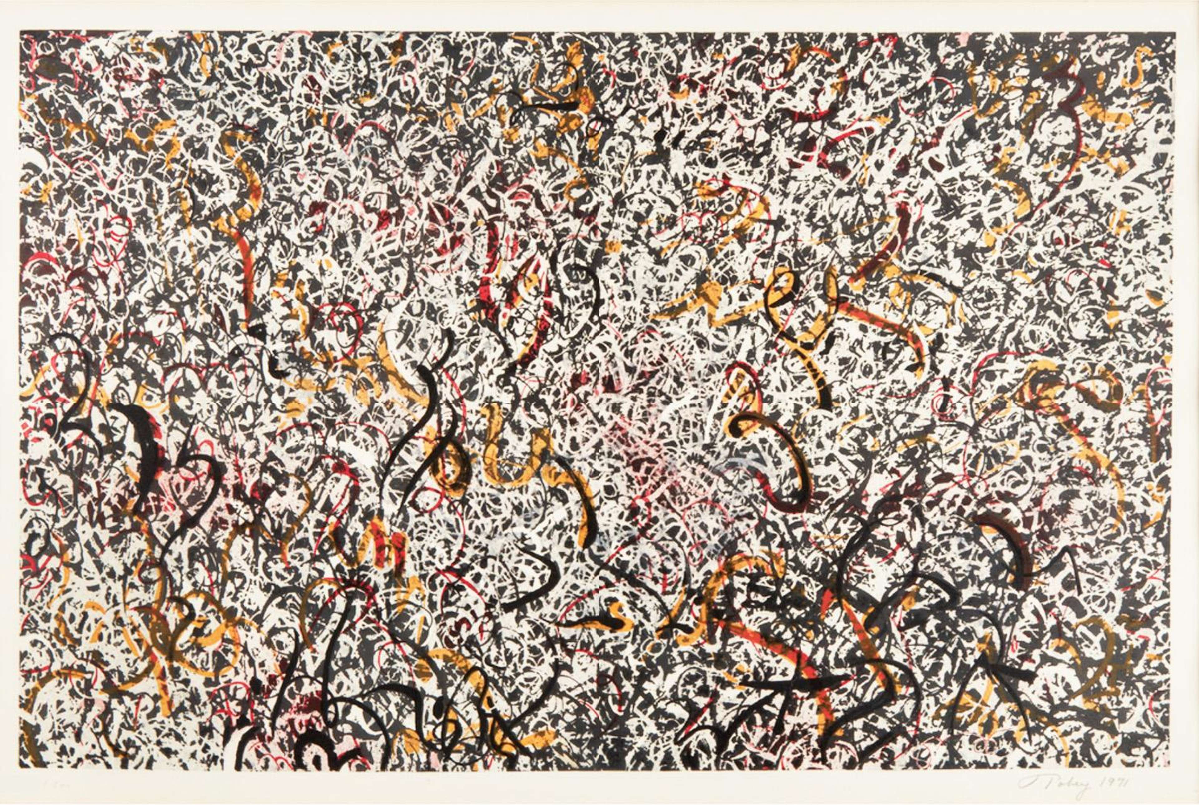 October - Signed Print by Mark Tobey 1971 - MyArtBroker