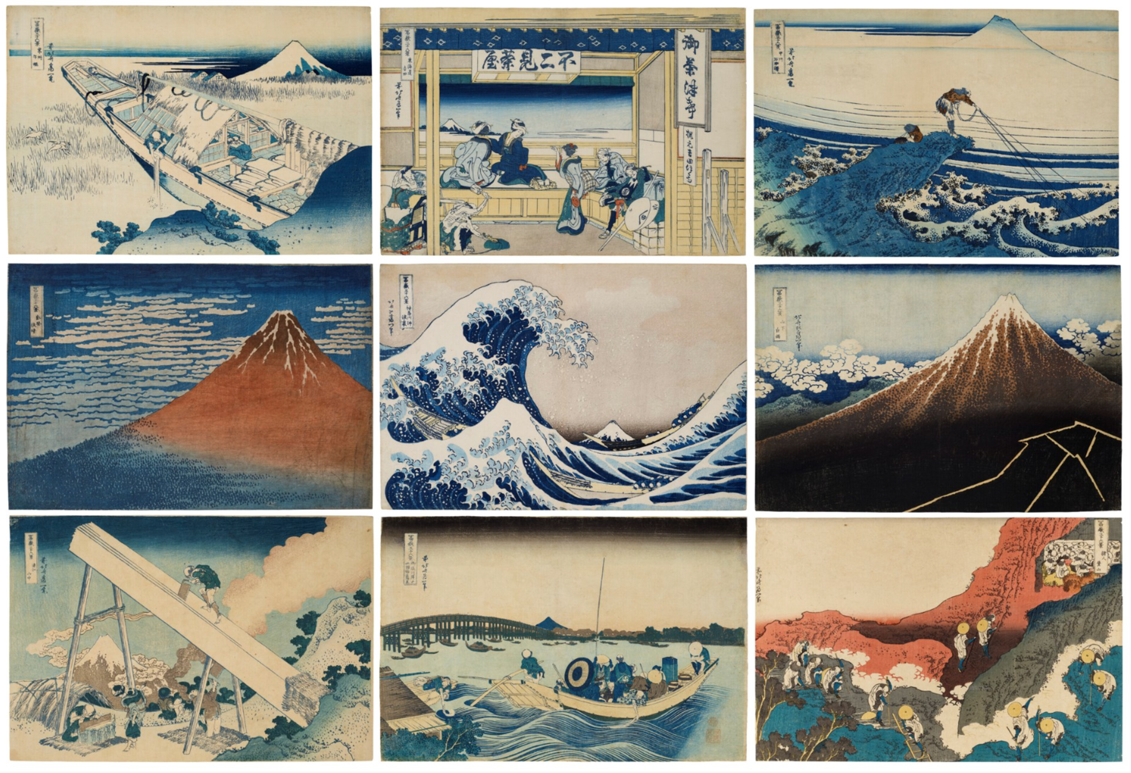 Image © Christie's / Fugaku sanjurokkei (Thirty-six views of Mount Fuji) © Hokusai  c. 1830-34