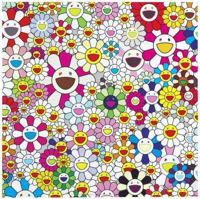 Flowers Blossoming In This World And The Land Of Nirvana - Signed Print by Takashi Murakami 2010 - MyArtBroker