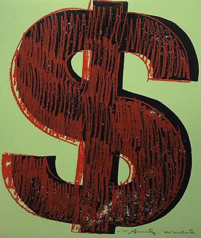 Dollar (F. & S. II.274) - Signed Print by Andy Warhol 1984 - MyArtBroker