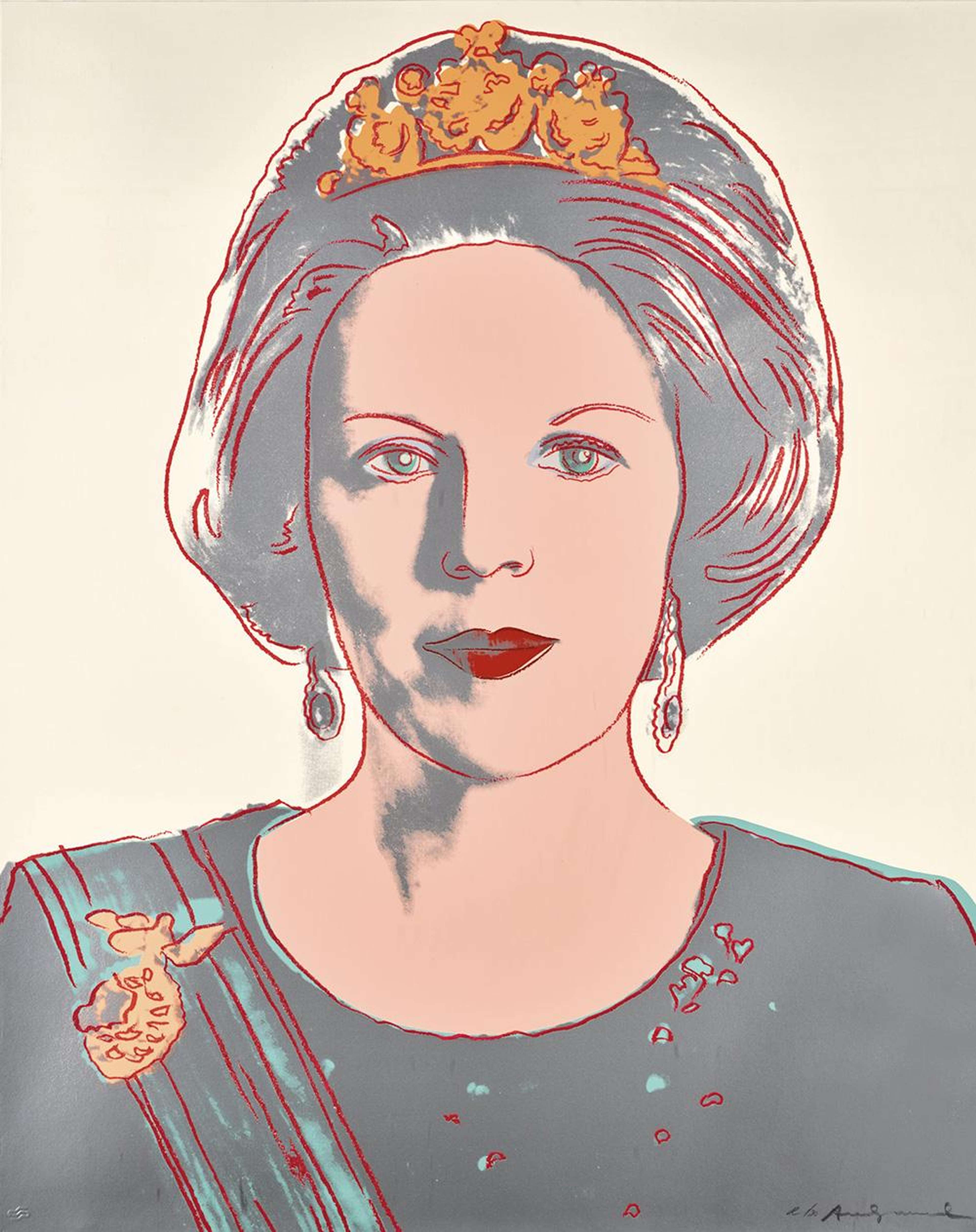 Queen Beatrix Of The Netherlands Royal Edition (F. & S. II.339A) - Signed Print by Andy Warhol 1985 - MyArtBroker