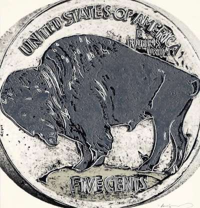 Buffalo Nickel (F. & S. II.374) - Signed Print by Andy Warhol 1986 - MyArtBroker
