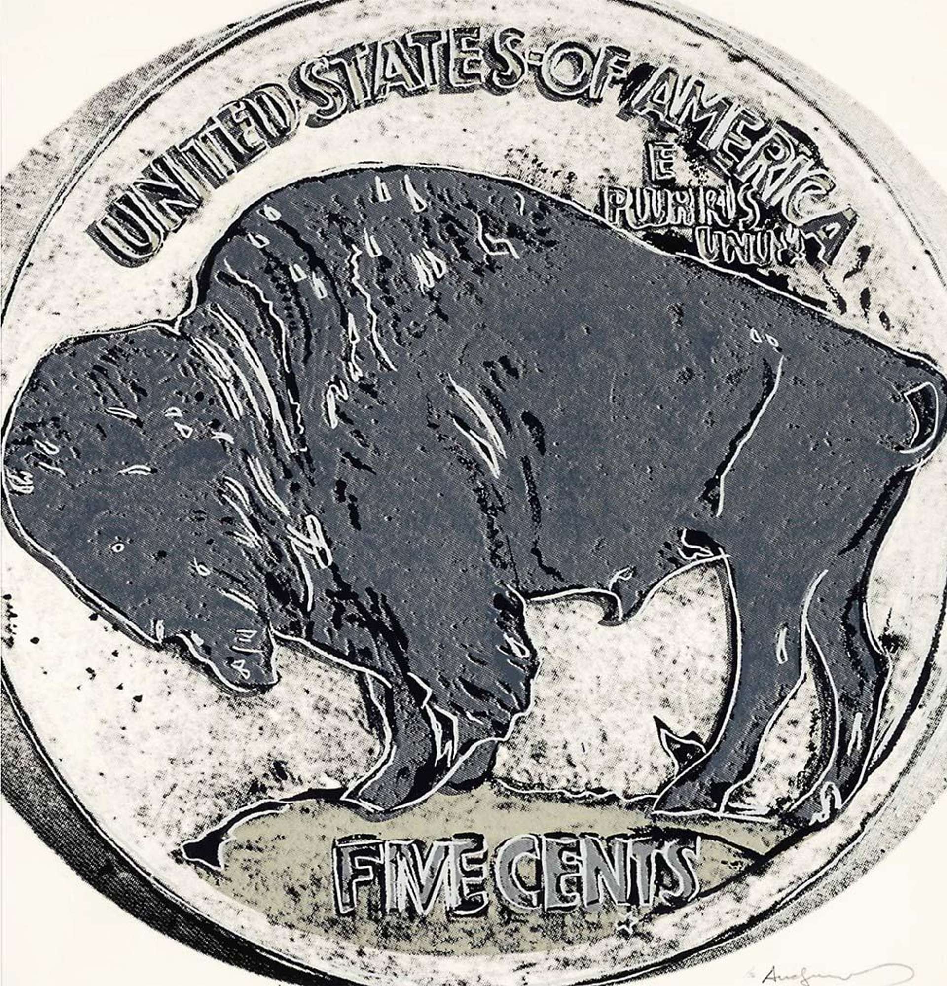 Buffalo Nickel (F. & S. II.374) - Signed Print by Andy Warhol 1986 - MyArtBroker