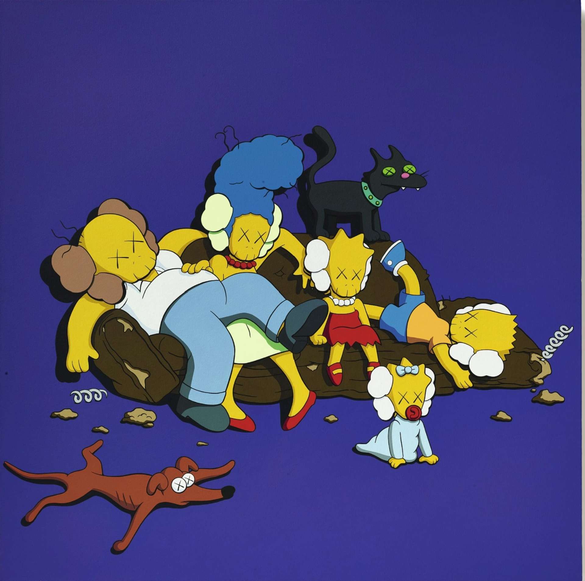 Untitled (KIMPSONS #3) by KAWS