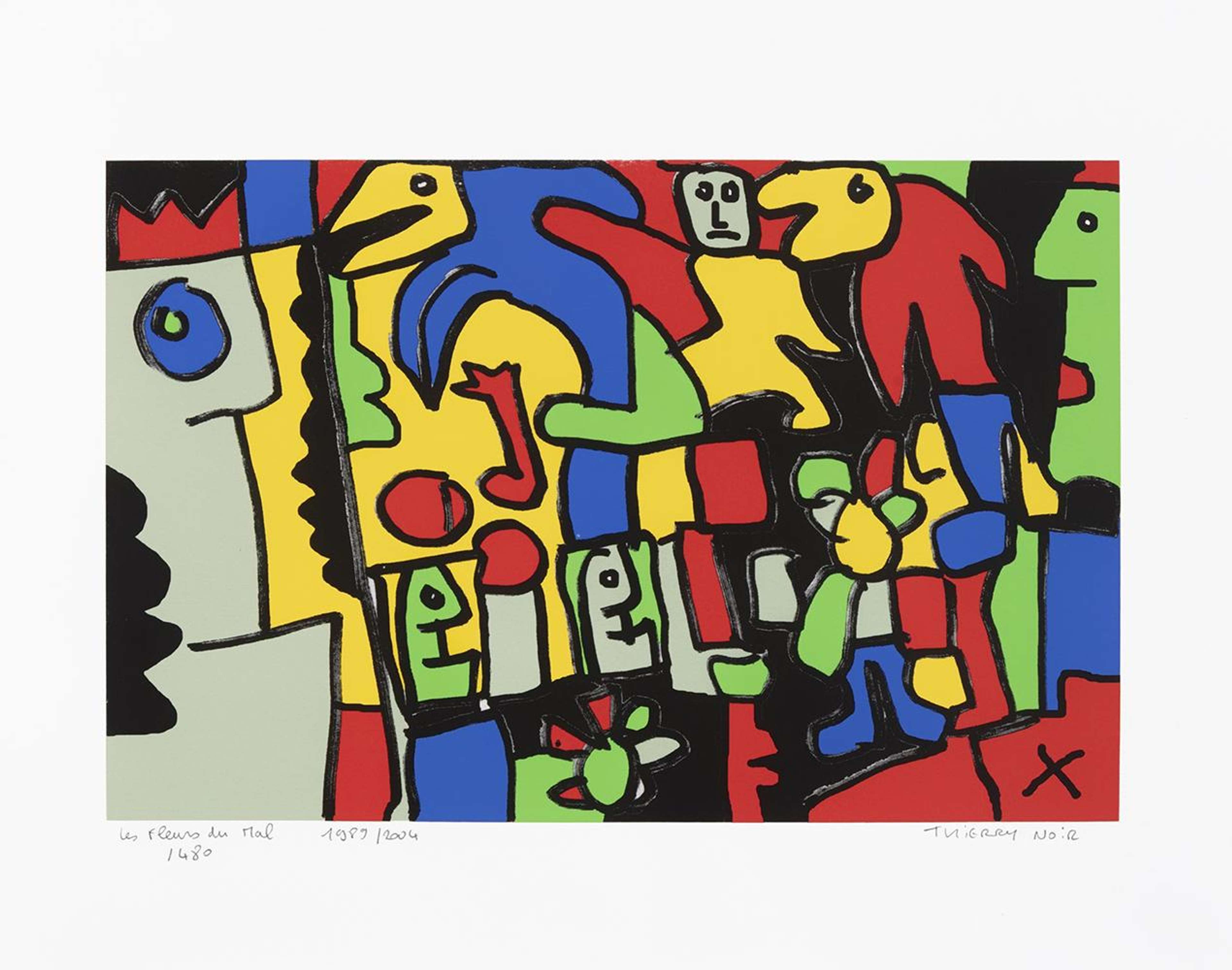 Les Fleurs Du Mal - Signed Print by Thierry Noir 2004 - MyArtBroker