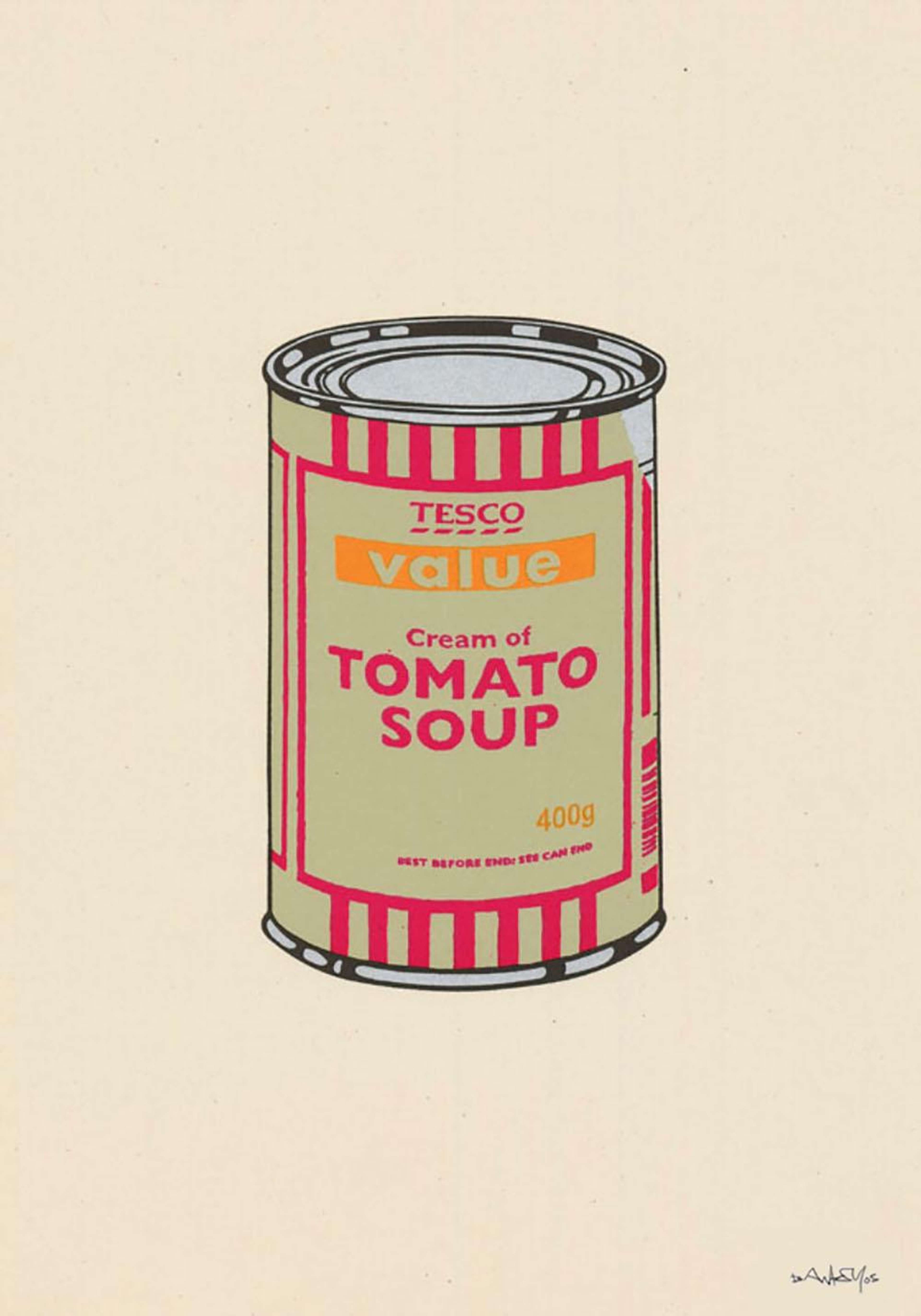 Soup Can (sage, cherry, tan) - Signed Print by Banksy 2005 - MyArtBroker