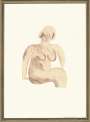 David Hockney: Picture of A Simple Framed Traditional Nude Drawing - Signed Print