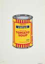 Banksy: Soup Can (banana, cherry and blue) - Signed Print