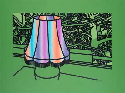 Lamp And Pines - Signed Print by Patrick Caulfield 1975 - MyArtBroker