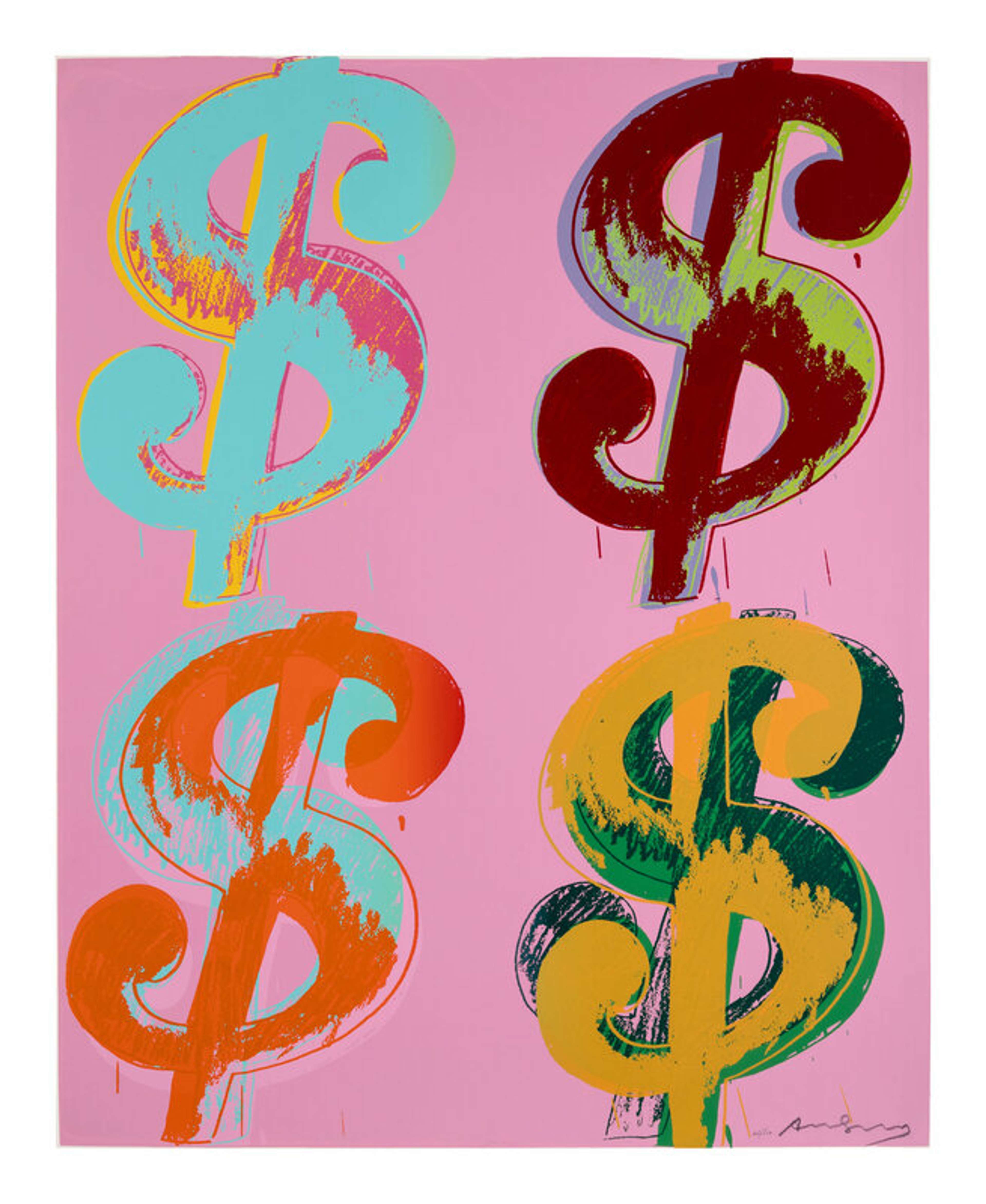 Dollar Sign Quad © Andy Warhol 1982