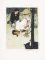 Norman Rockwell: Jim Got Down On His Knees - Signed Print