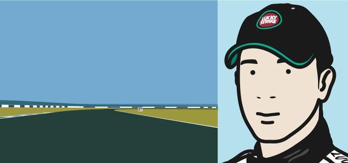 Julian Opie Imagine You Are Driving (Fast) /Rio (Signed Print